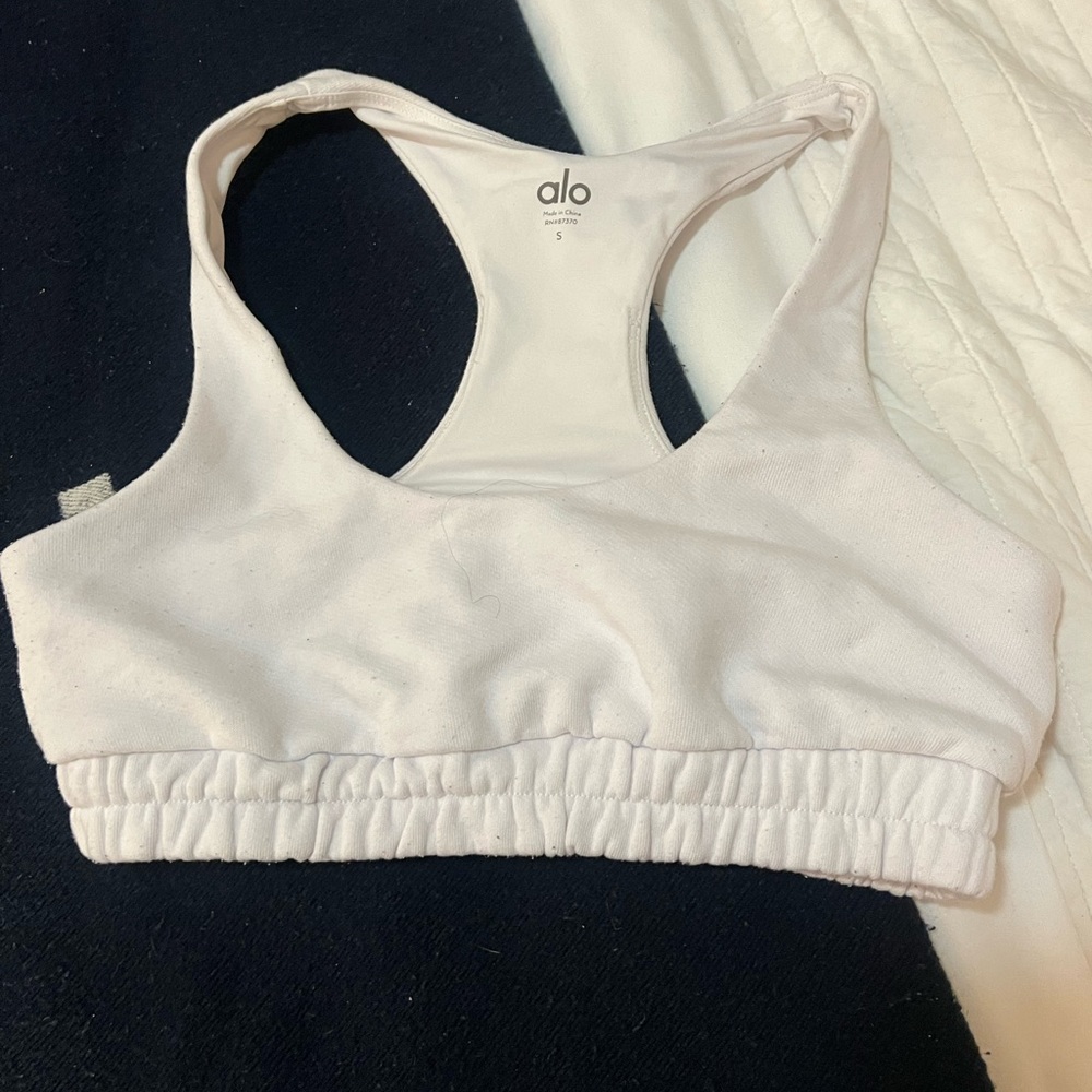 NWOT White Alo Sweatshirt Bra